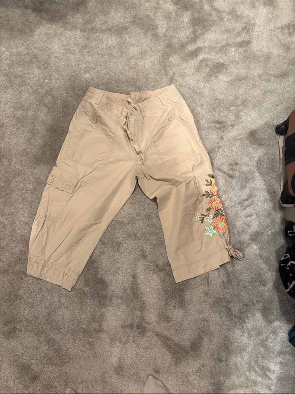 GAP Beige Casual Shorts with Button Waist